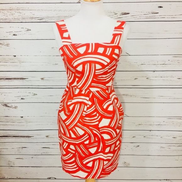 Banana Republic Dresses & Skirts - {BANANA REPUBLIC} Red & White Textured Print Dress